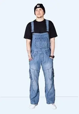 Salopette Bleue Coupe Baggy : Tendance Mode Masculine