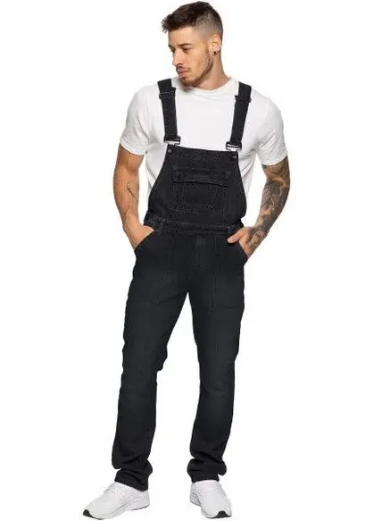 Salopette Raw Cintrée Noir : Élégance Décontractée à Adopter !