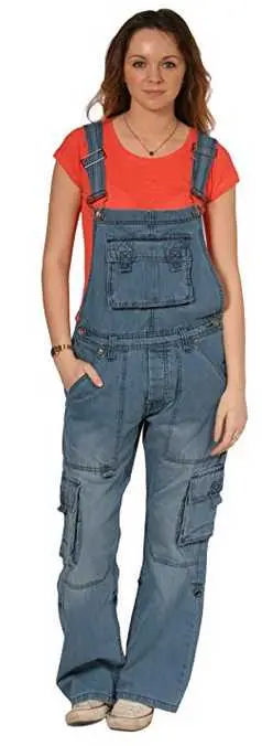 "Salopette Femme en Jean Bleu : Style Baggy à Adopter !"
