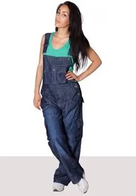 Salopette en Jean Dark pour Femme - Élégance et Confort 